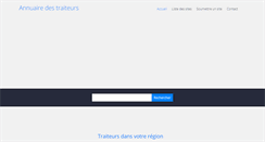 Desktop Screenshot of annuaire-traiteur.net